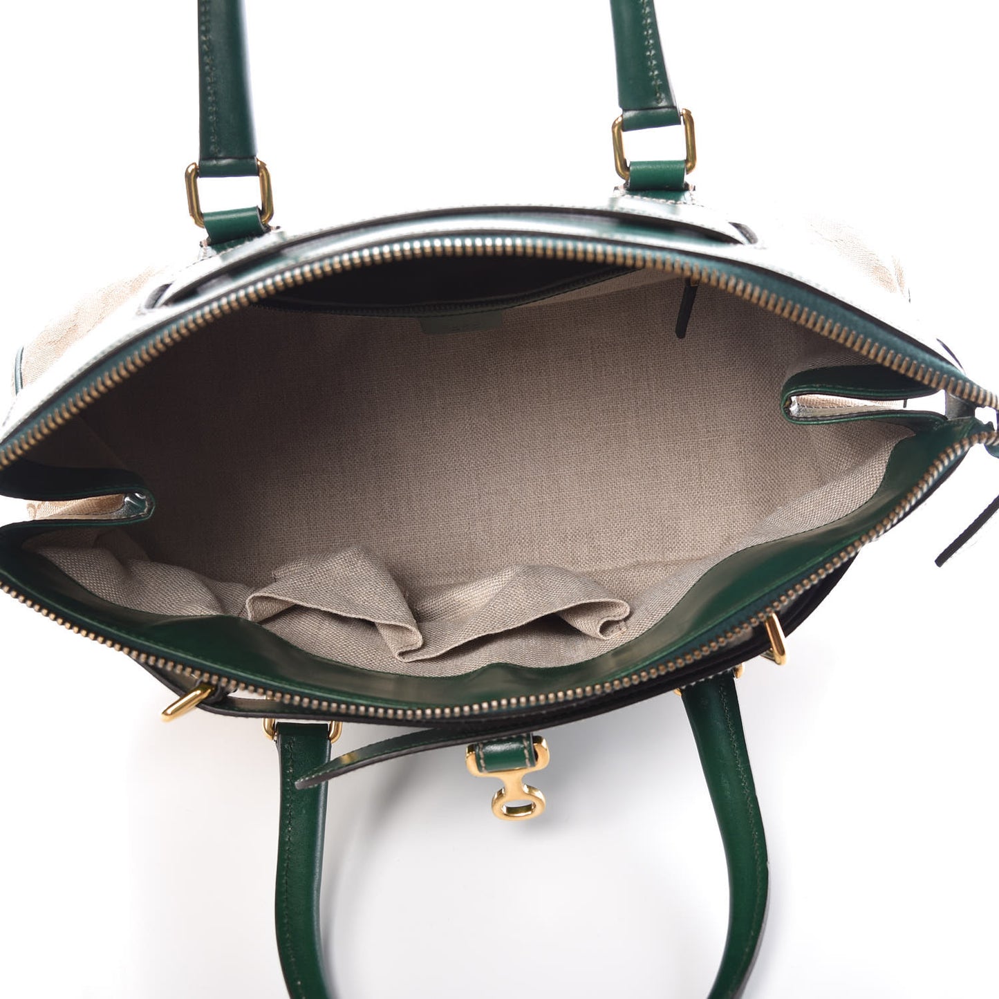 Monogram Crocodile Web Secret Top Handle Satchel Green