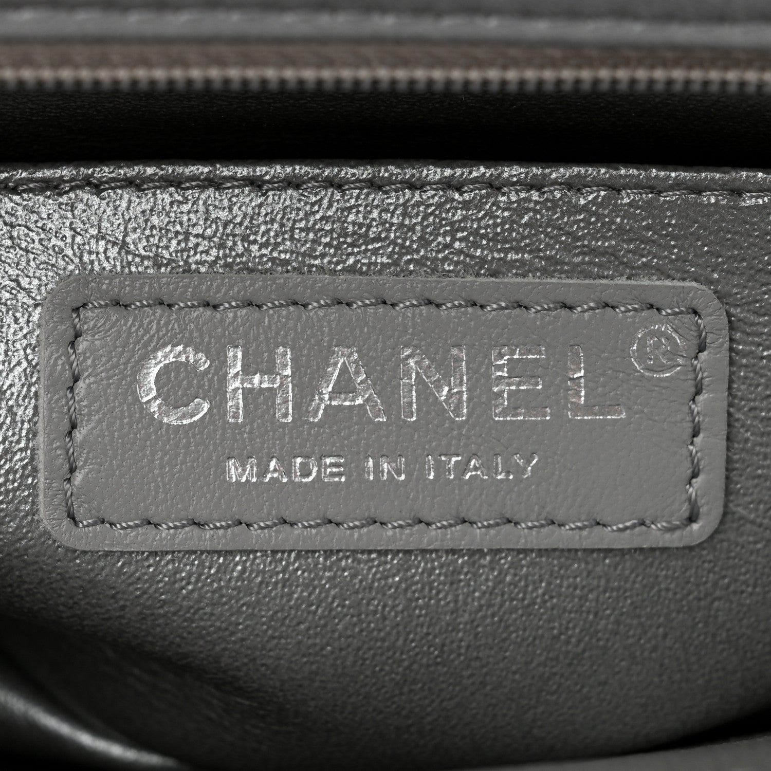 Chanel Metallic Lambskin Quilted Mini Rectangular Flap Silver 6 of 10