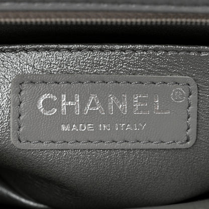 Chanel Metallic Lambskin Quilted Mini Rectangular Flap Silver 6 of 10