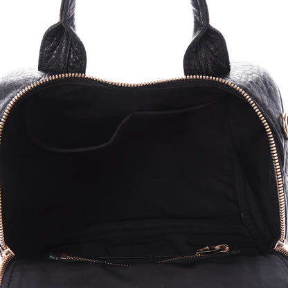 Alexander Wang Pebbled Lambskin Rockie Black Rose Gold Hardware 5 of 9