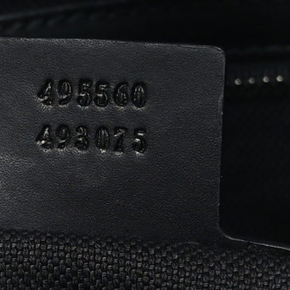 Gucci GG Supreme Monogram Web Tote Black Grey 7 of 9