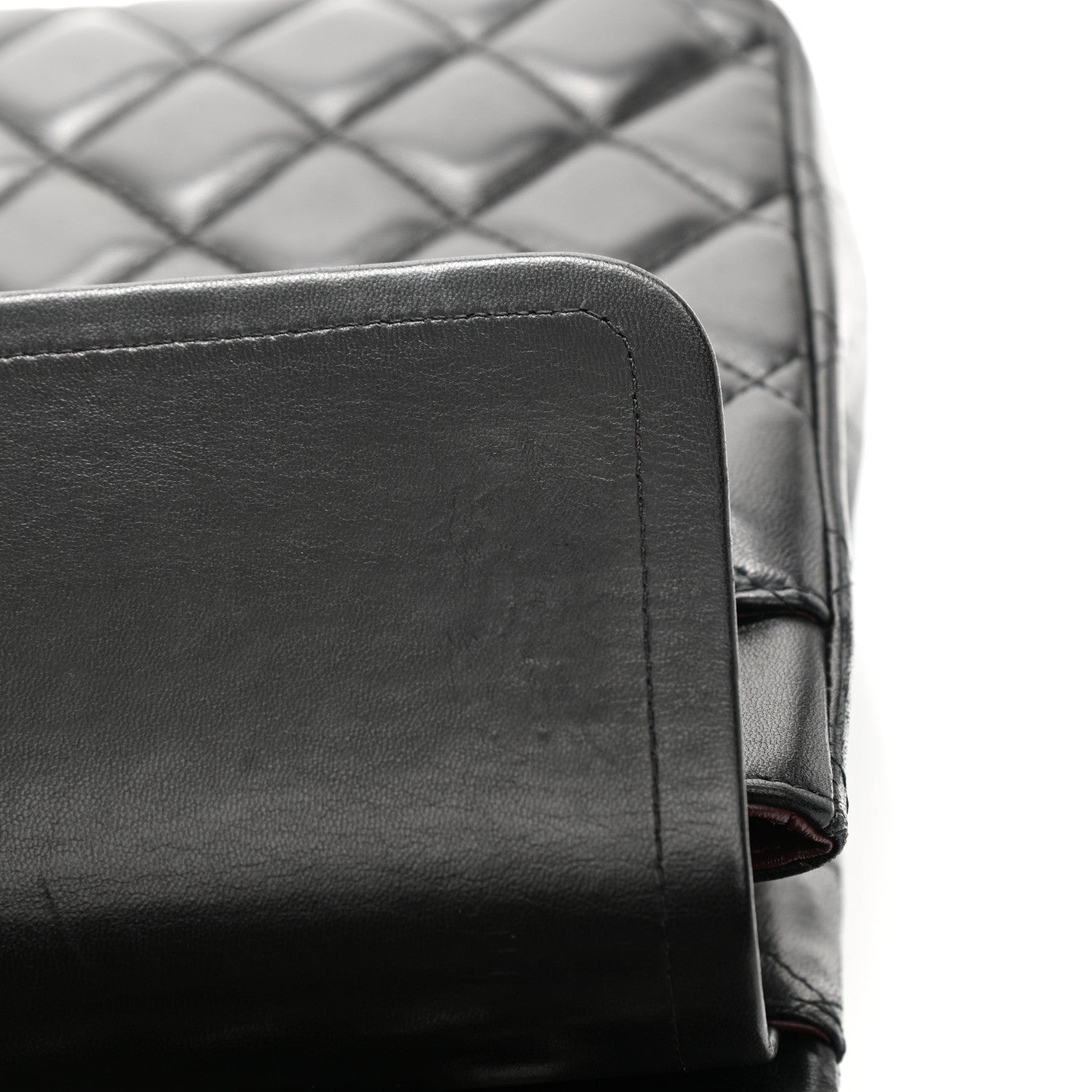 Chanel Lambskin Quilted Maxi Double Flap Black 13 of 14