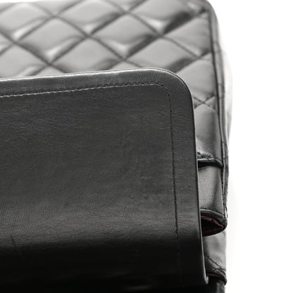 Chanel Lambskin Quilted Maxi Double Flap Black 13 of 14