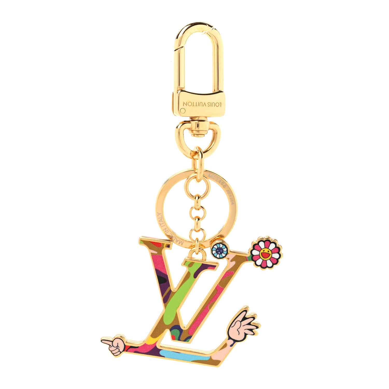 Louis Vuitton LV X TM Iconic Superflat Bag Charm Key Holder Multicolor 1 of 4