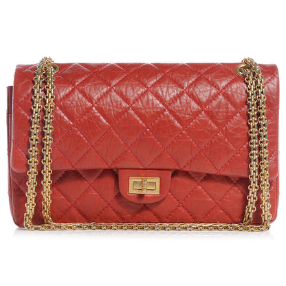 Chanel Aged Calfskin 2.55 Reissue 226 Flap Red 1 of 7