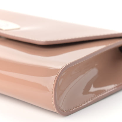 Christian Louboutin Patent Vero Dodat Clutch Nude 8 of 8