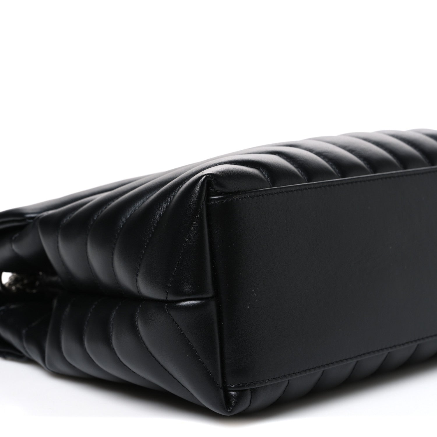 Saint Laurent Calfskin Y Quilted Monogram Medium Loulou Chain Satchel Black 9 of 10