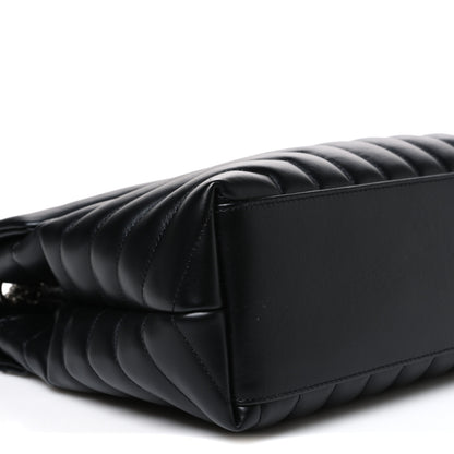 Saint Laurent Calfskin Y Quilted Monogram Medium Loulou Chain Satchel Black 9 of 10
