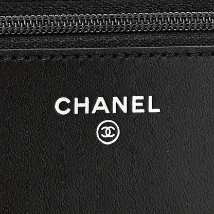 Chanel Lambskin Quilted Trendy CC Wallet On Chain WOC So Black 6 of 11