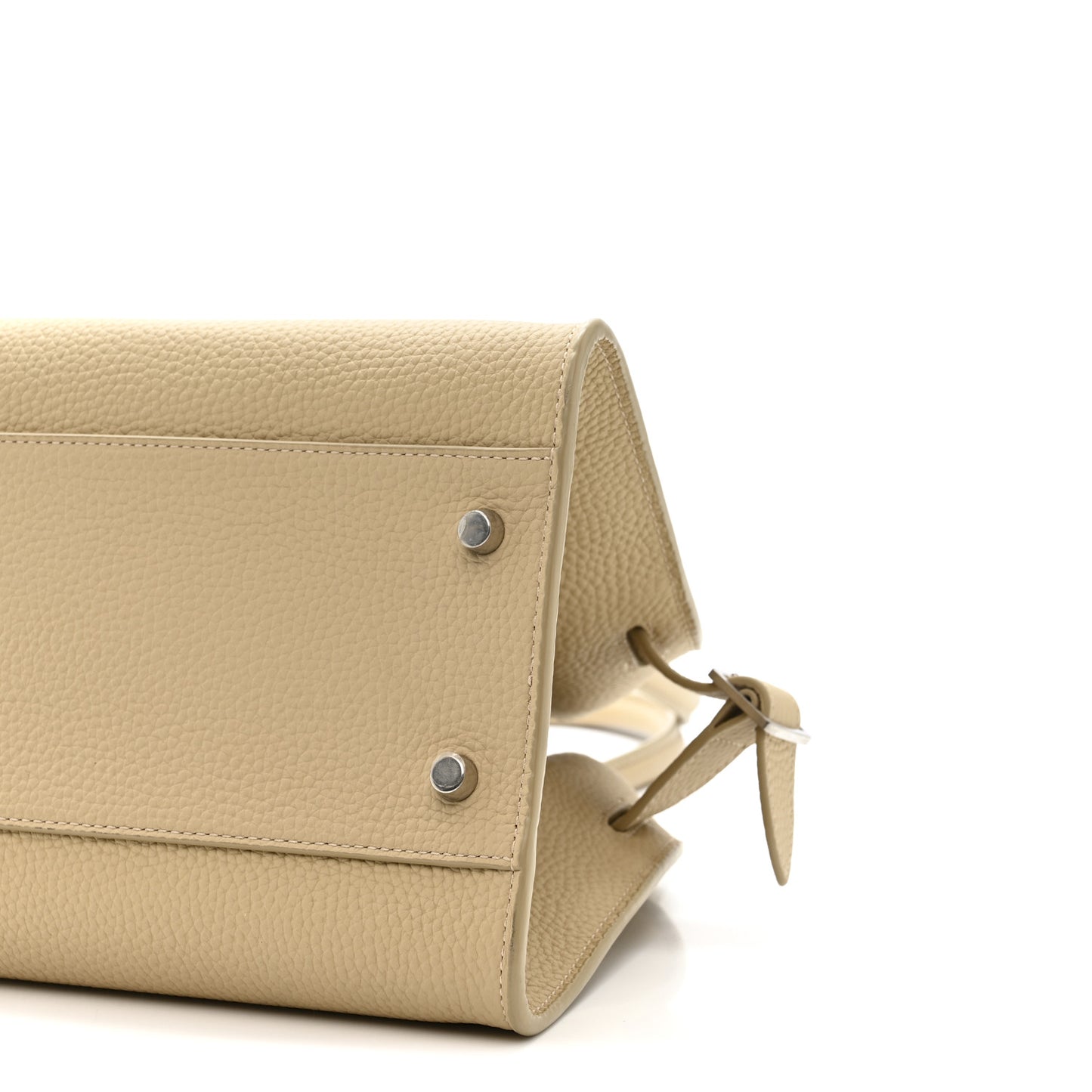 Matte Grained Calfskin Margaux Shoulder 12 Boulder