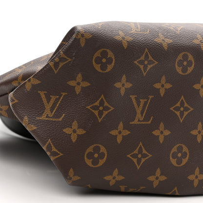 Louis Vuitton Monogram Flower Zipped Tote MM Black 9 of 12