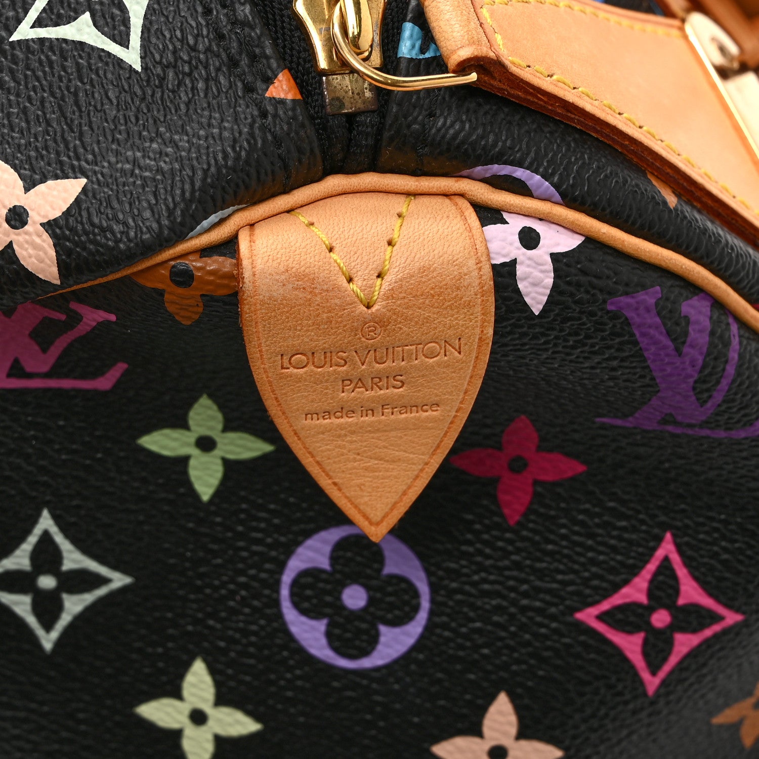 Louis Vuitton Monogram Multicolor Speedy 30 Black 6 of 10