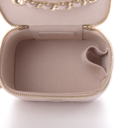 Chanel Caviar Quilted Mini Vanity Case With Chain Light Pink 5 of 11