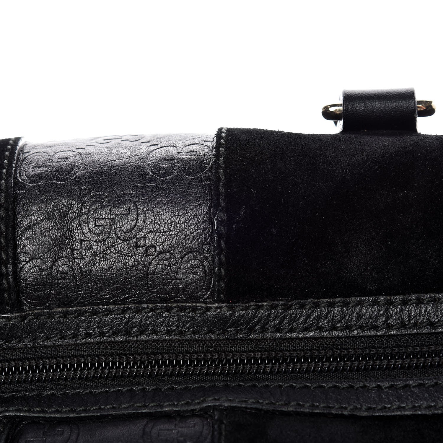 Gucci Suede Guccissima Small Boston Black 17 of 20