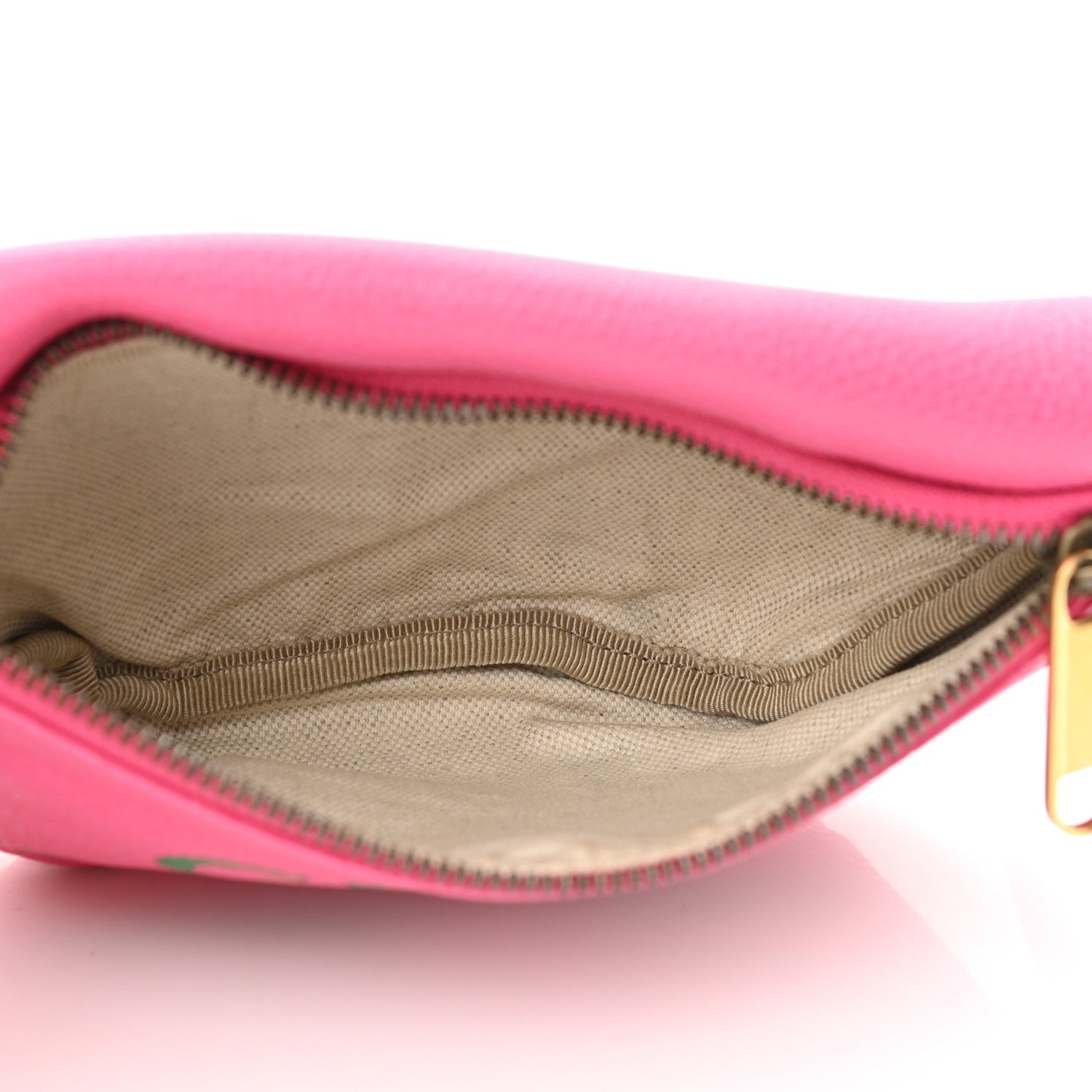 Gucci Grained Calfskin Small Logo Belt Bag Box Pink Green 6 of 11