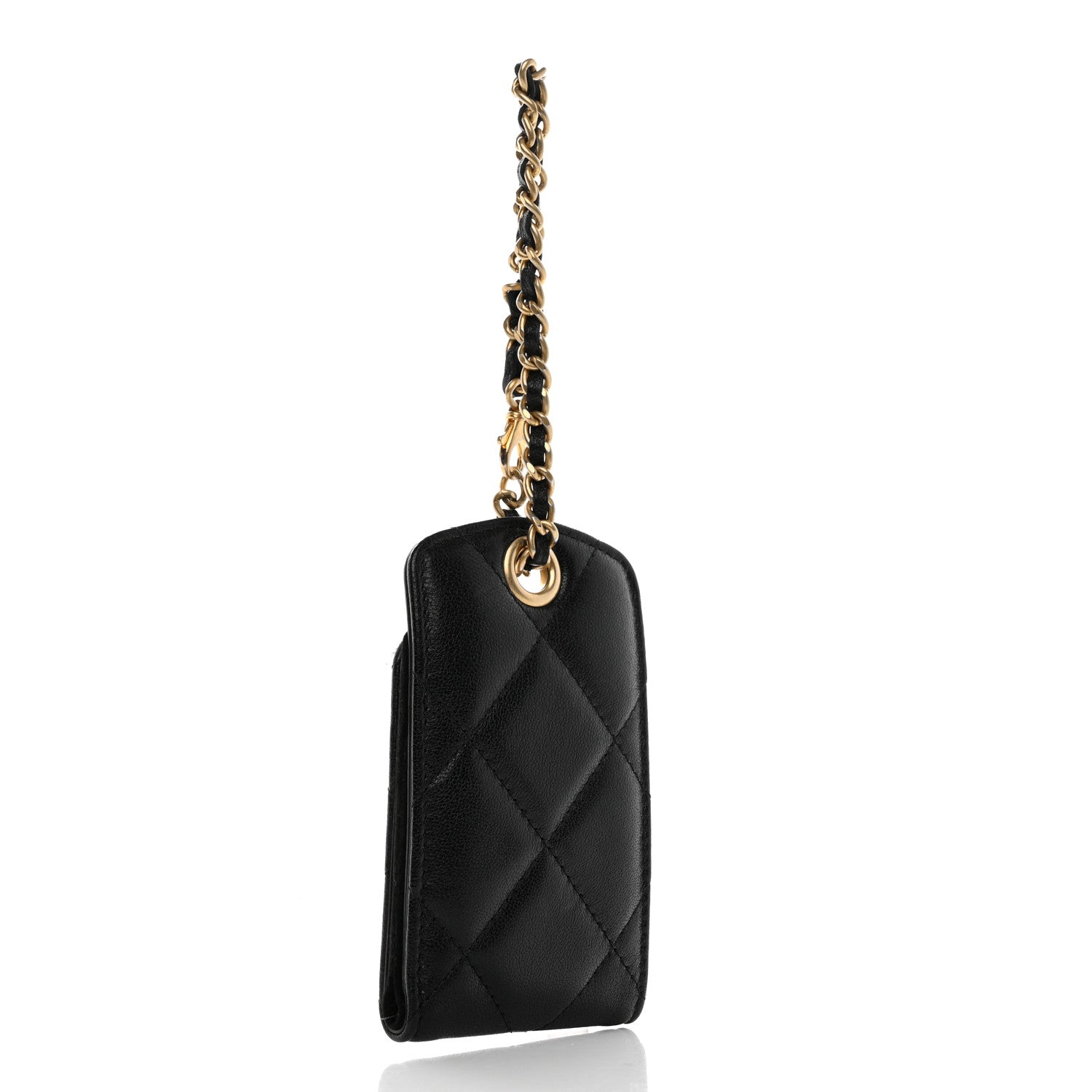 Chanel Lambskin Quilted Chanel 19 Luggage Tag Black 3 of 7