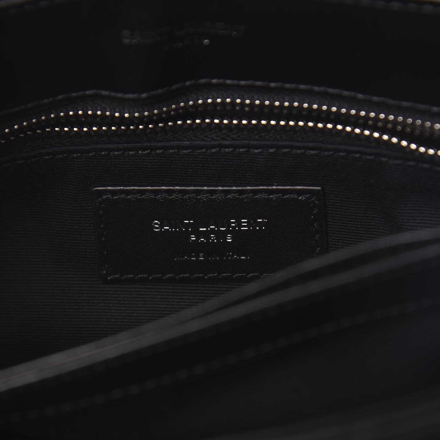 Saint Laurent Calfskin Y Quilted Monogram Toy Loulou Crossbody Bag Black 6 of 10