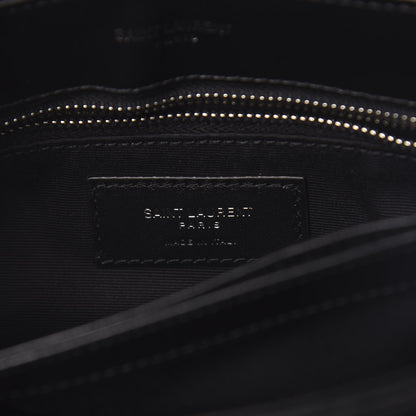 Saint Laurent Calfskin Y Quilted Monogram Toy Loulou Crossbody Bag Black 6 of 10