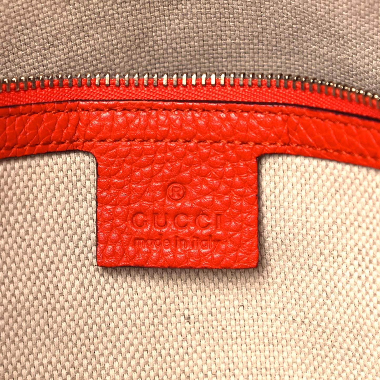 Pebbled Calfskin Medium Soho Chain Shoulder Bag Sun Orange