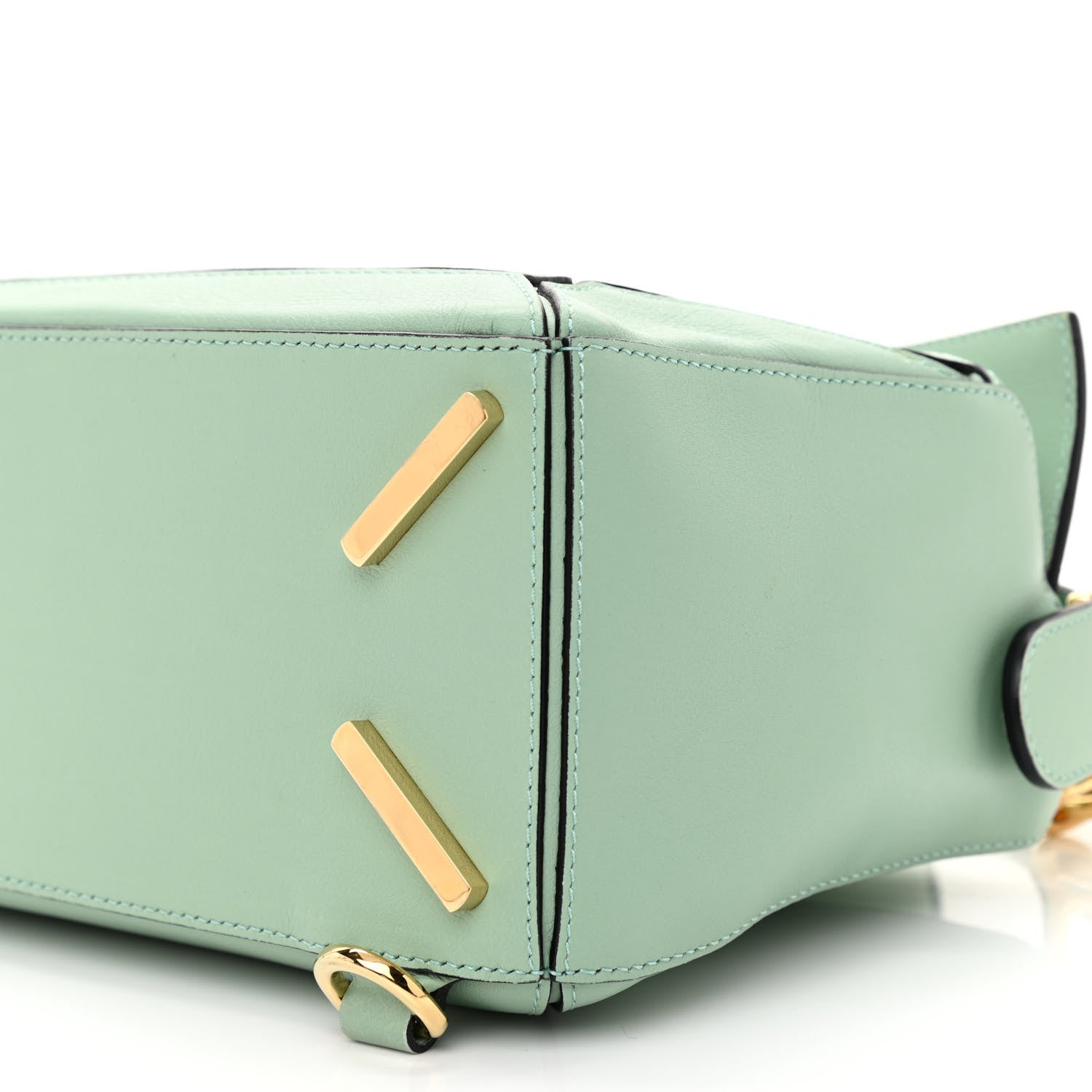 Loewe Calfskin Small Puzzle Bag Sea Water Green 8 of 9