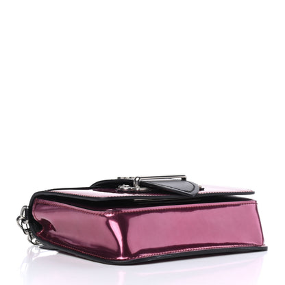 Prada Metallic Vitello Saffiano Cahier Belt Bag Ibisco Black 3 of 4