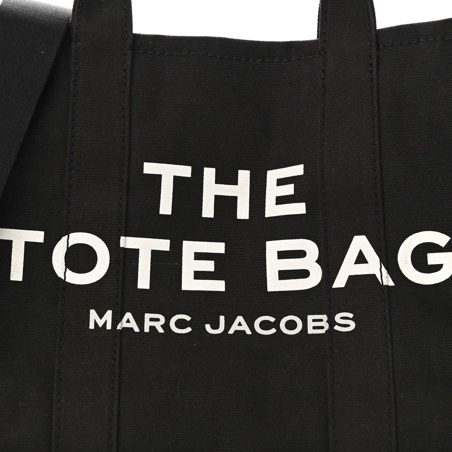 Cotton Canvas Medium The Traveler Tote Bag Black