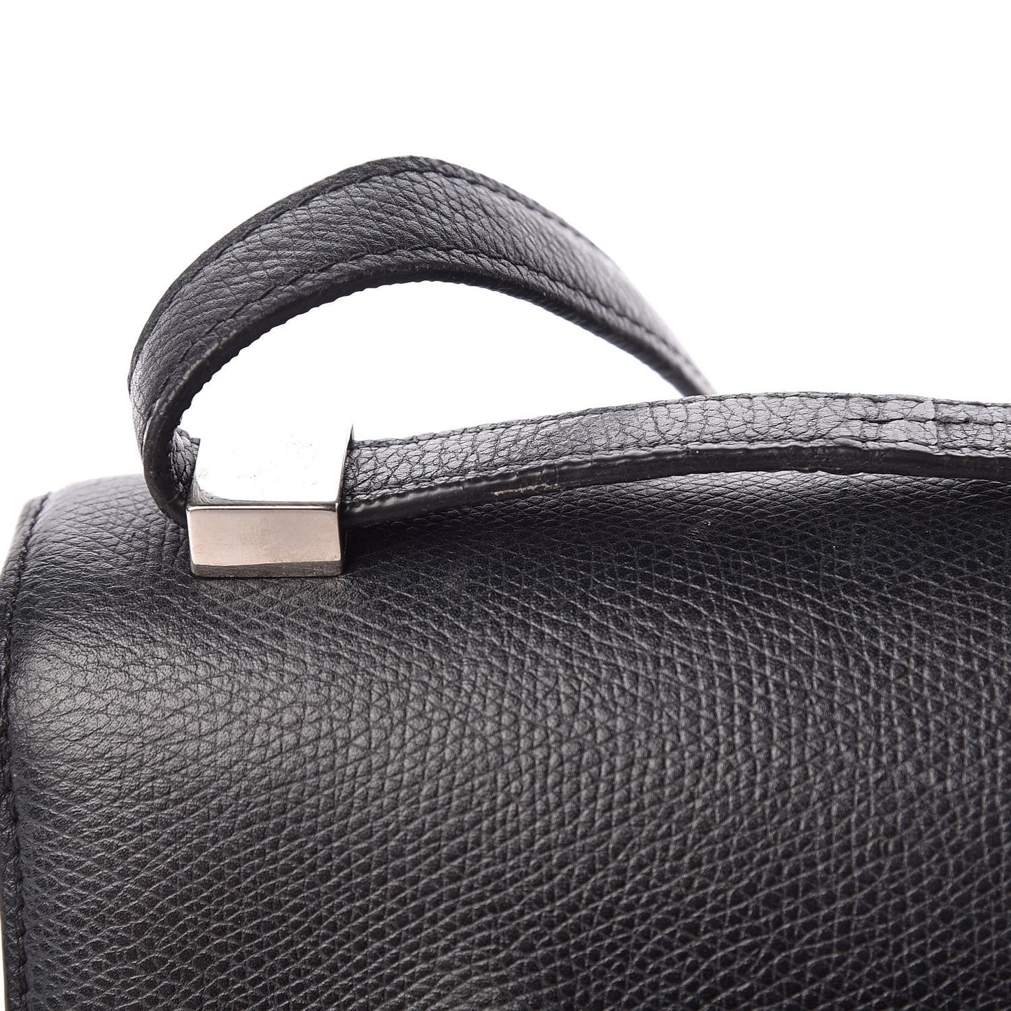 Baby Grained Calfskin Small Case Flap Black