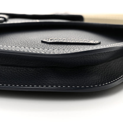 Christian Dior X KAWS Grained Calfskin Saddle Pouch Navy Blue 10 of 11