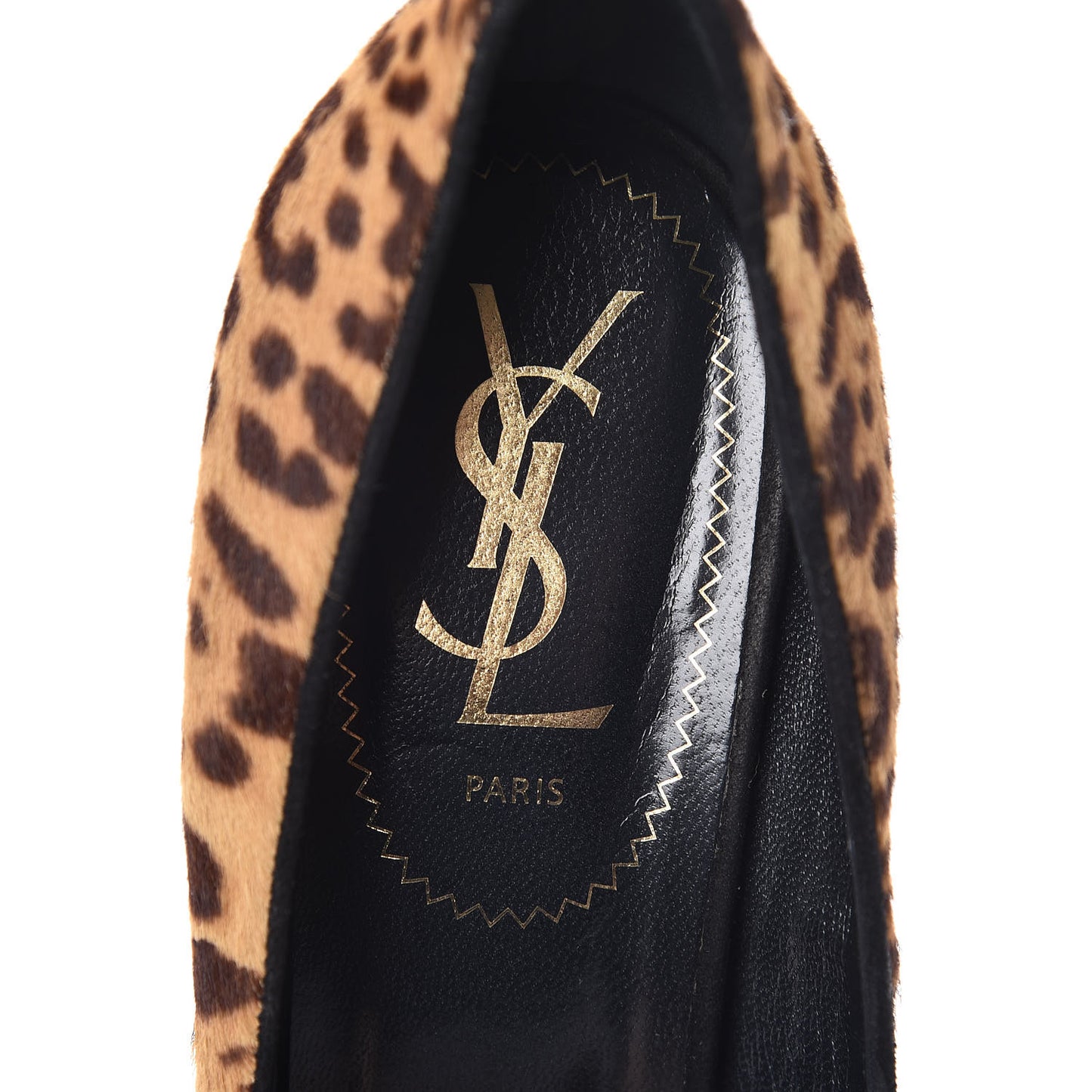 Calf Hair Leopard Print Palais 105 Platform Pumps 38.5