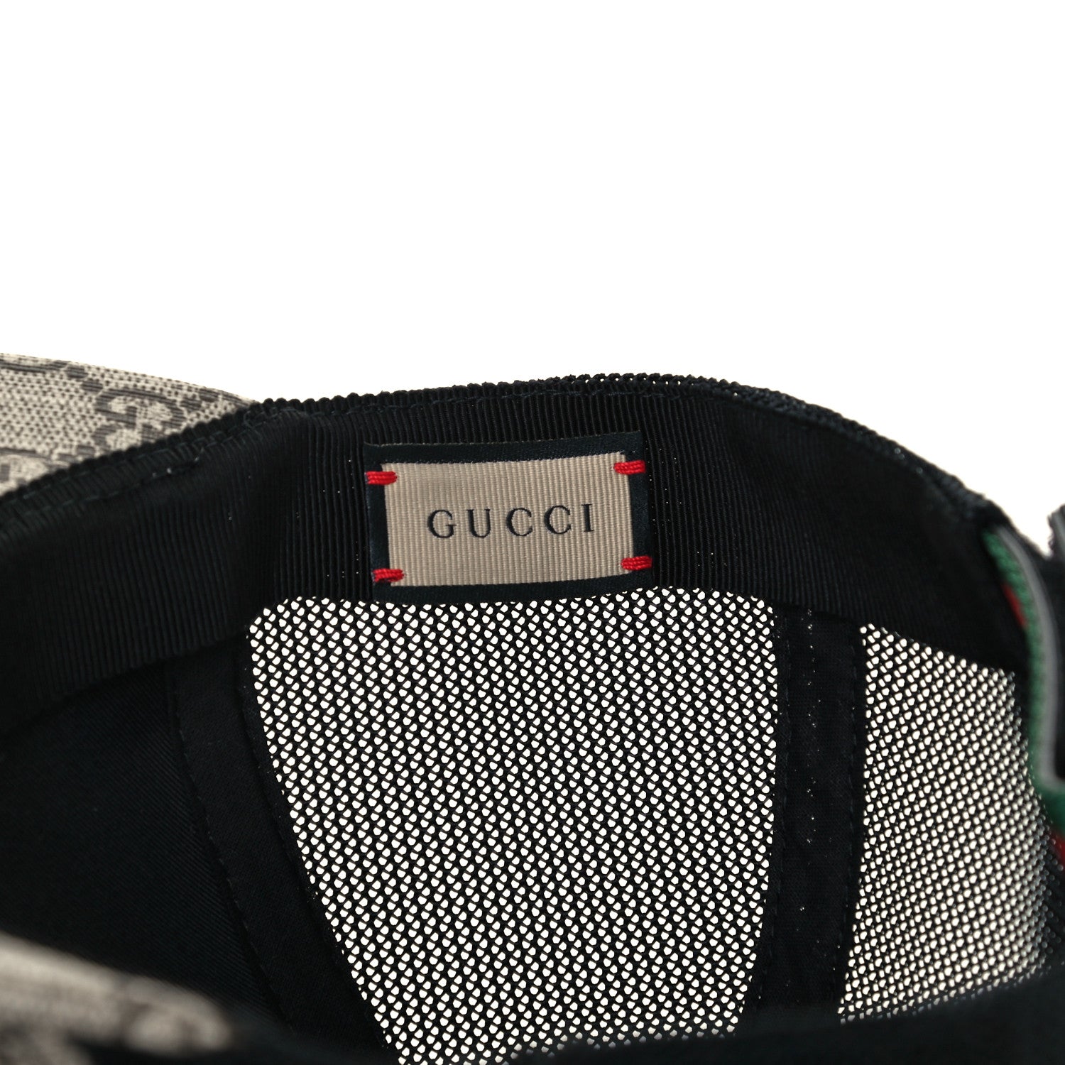 Gucci GG Supreme Monogram Bee Print Baseball Hat XS Beige 8 of 9