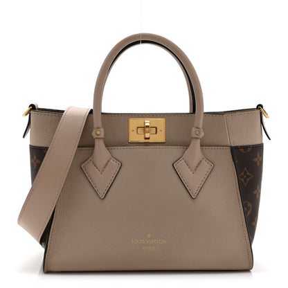 Louis Vuitton Calfskin Monogram On My Side PM Greige 1 of 9