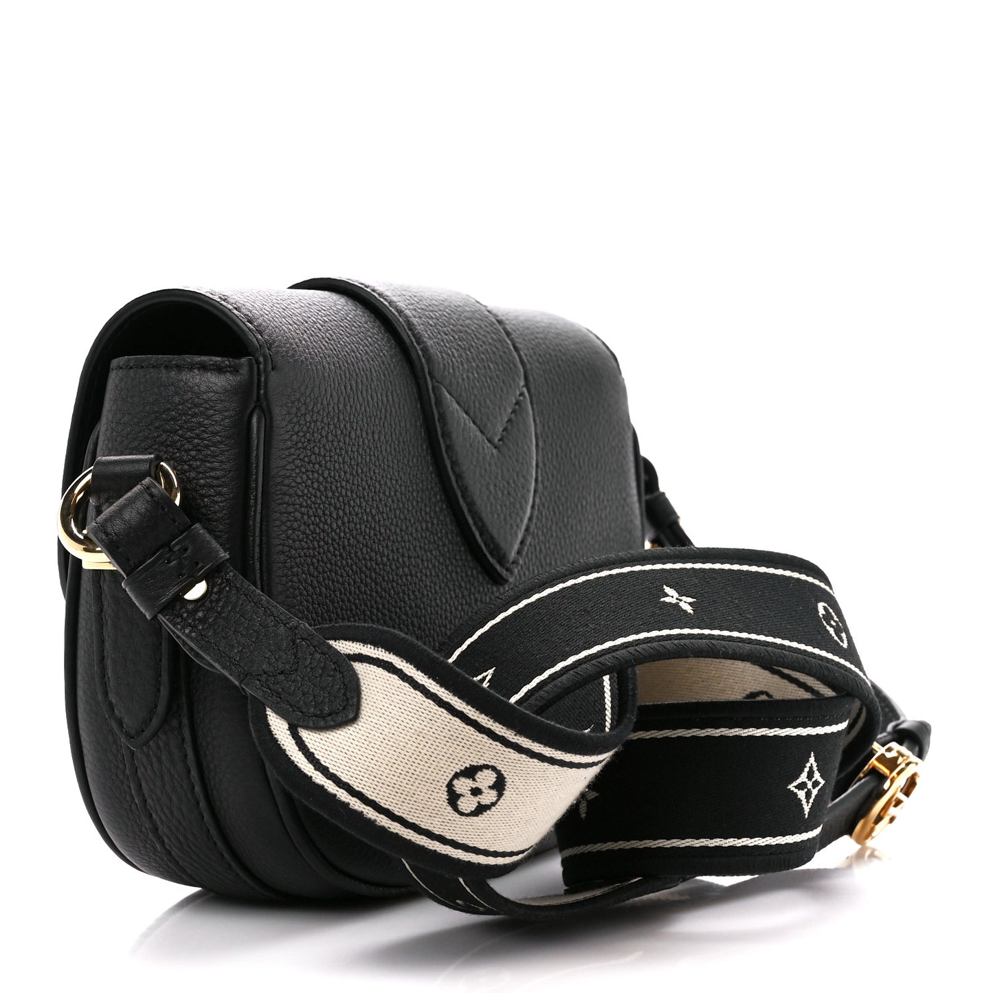 Grained Calfskin LV Pont 9 Soft PM Black