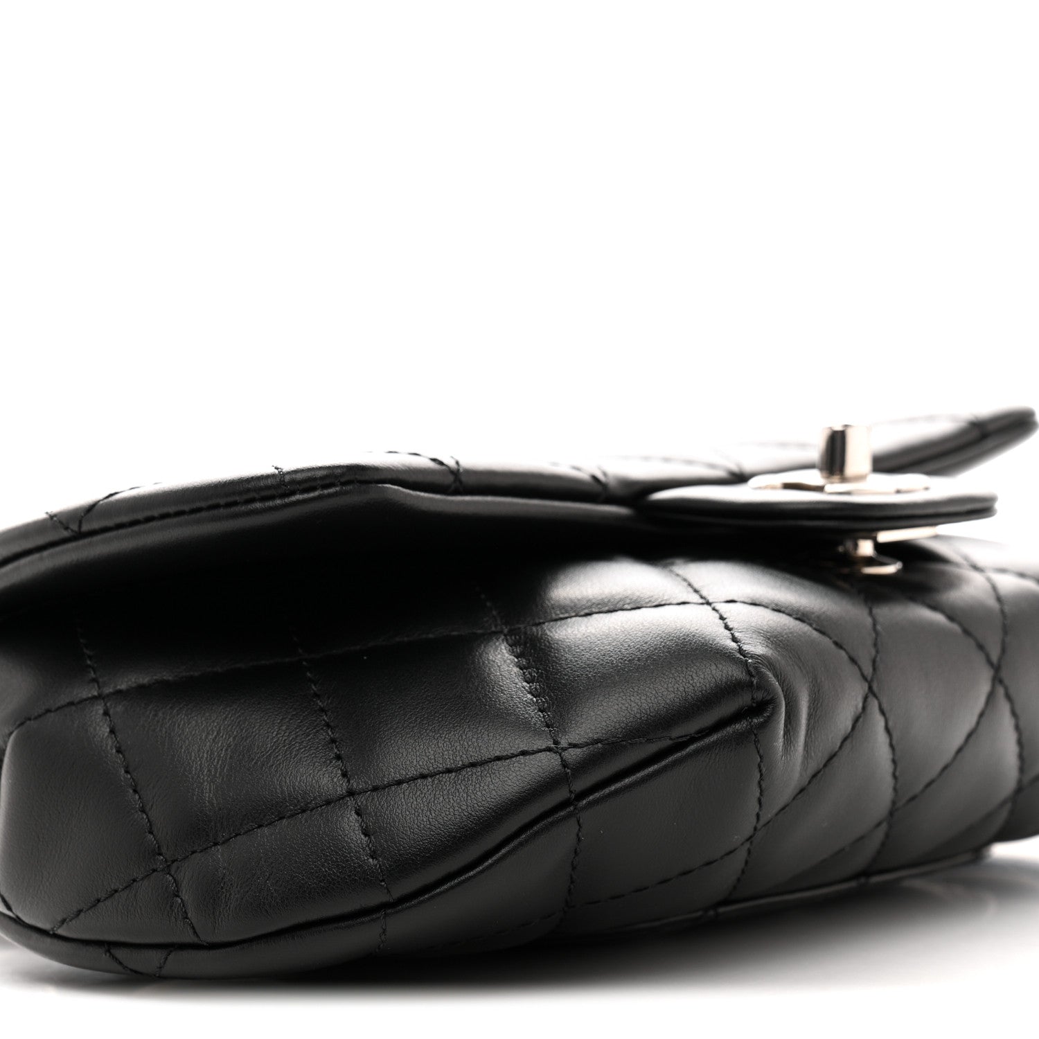 Chanel Calfskin Quilted CC Uniform Flap Belt Bag Black 10 of 12