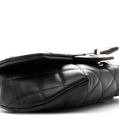 Chanel Calfskin Quilted CC Uniform Flap Belt Bag Black 10 of 12