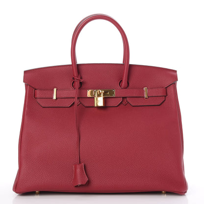 Hermes Togo Birkin 35 Rouge Grenat 1 of 36