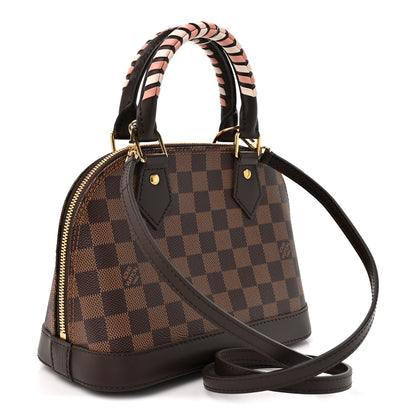 Louis Vuitton Damier Ebene Braided Alma BB 3 of 9