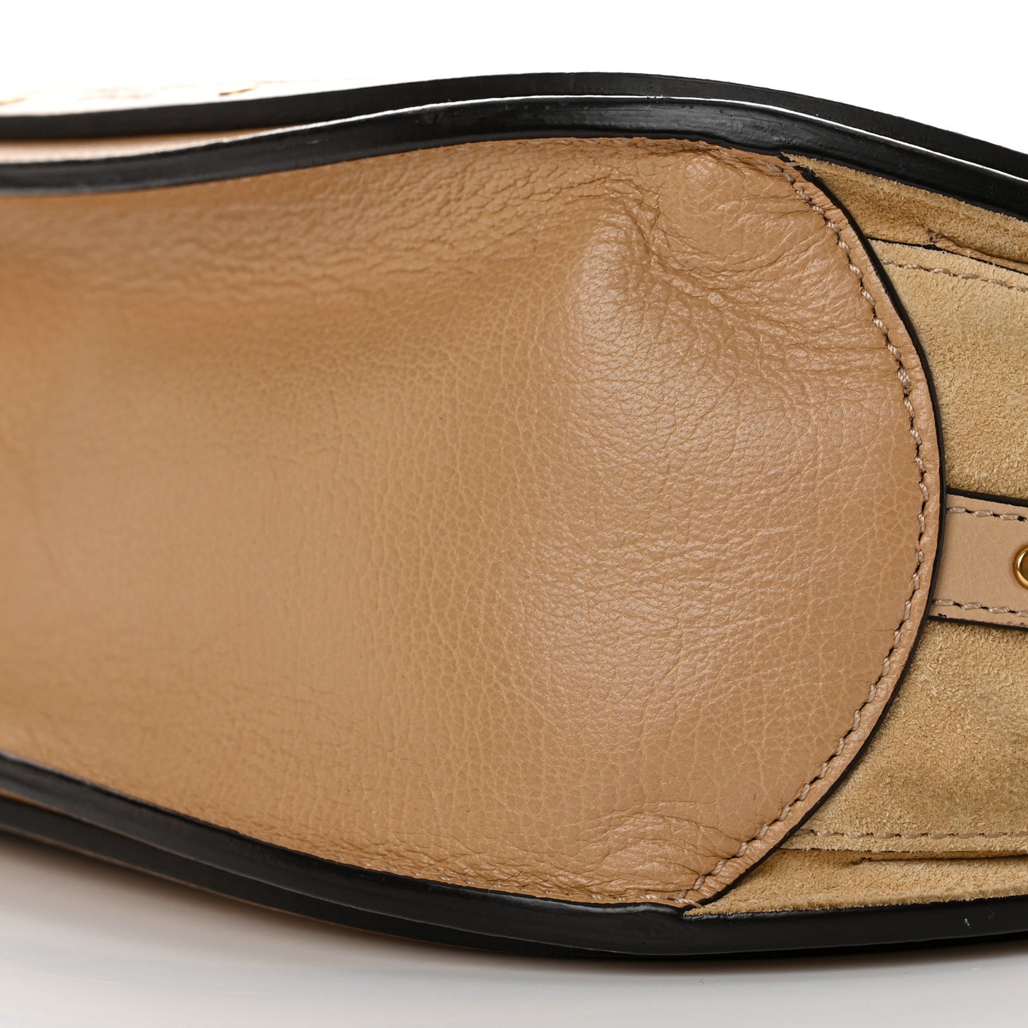 Calfskin Suede Medium Pixie Shoulder Bag Tan