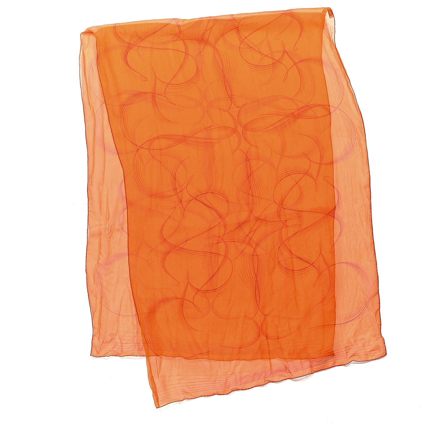 Silk Mousseline 24 Faubourg Stole Orange
