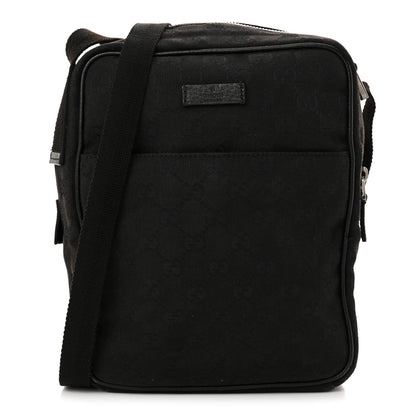 Gucci Monogram Messenger Bag Black 1 of 13