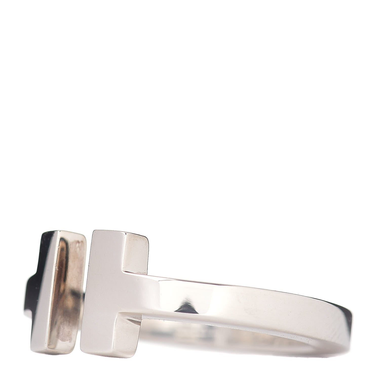 Tiffany Sterling Silver T Square Ring 50 5.25 3 of 5