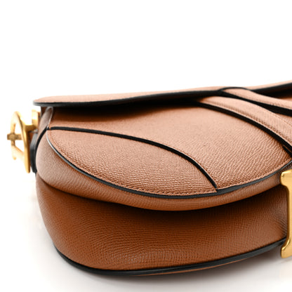Christian Dior Grained Calfskin Saddle Bag With Strap Camello 8 of 9