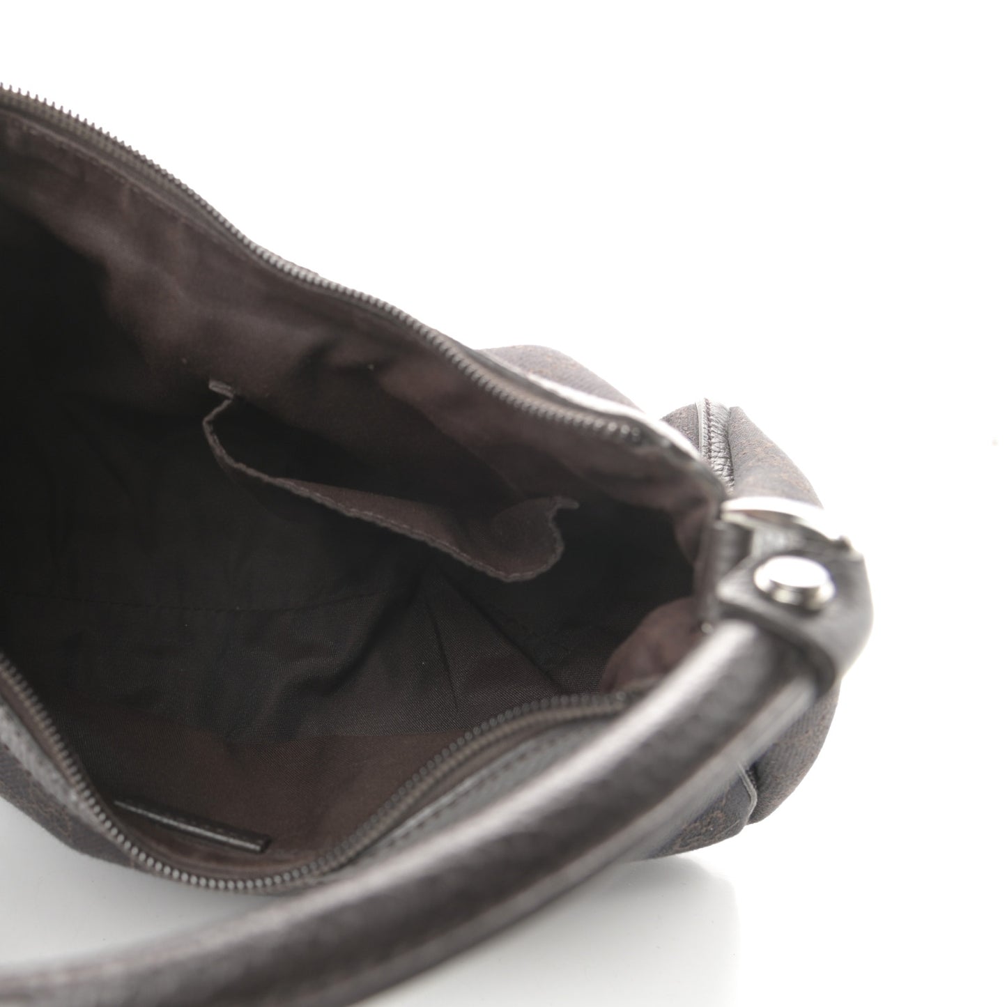 Monogram D Ring Hobo Dark Brown