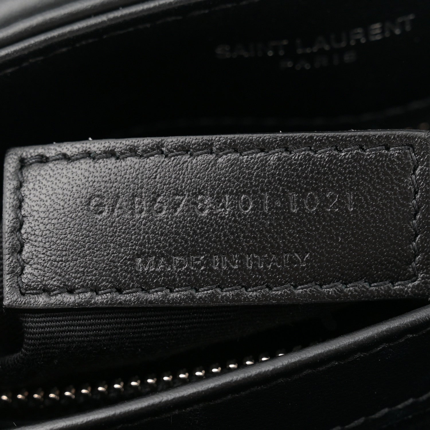 Saint Laurent Calfskin Y Quilted Monogram Toy Loulou Crossbody Bag Black 7 of 10