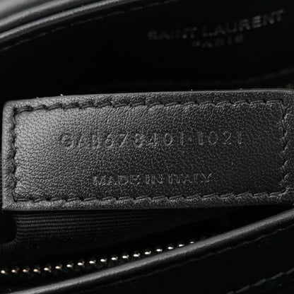 Saint Laurent Calfskin Y Quilted Monogram Toy Loulou Crossbody Bag Black 7 of 10