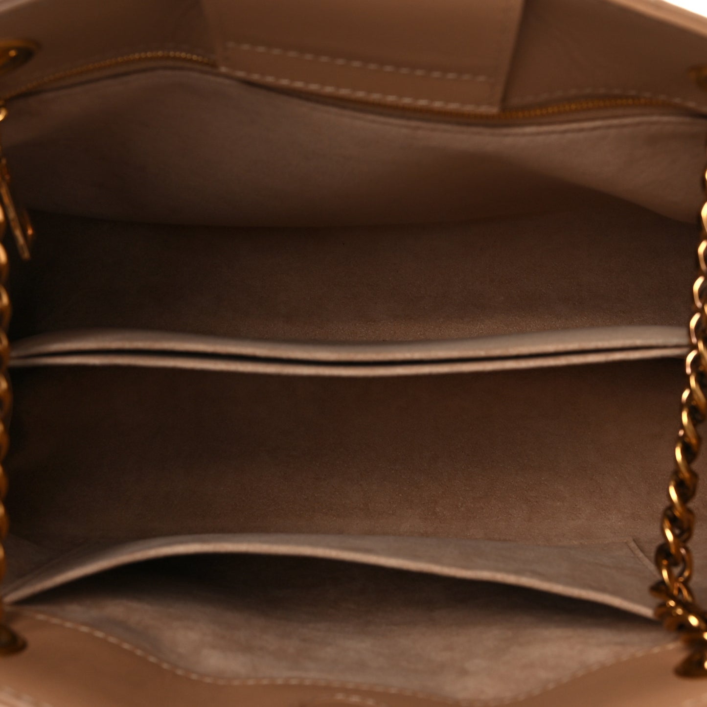 Calfskin New Wave Chain Tote Noisette
