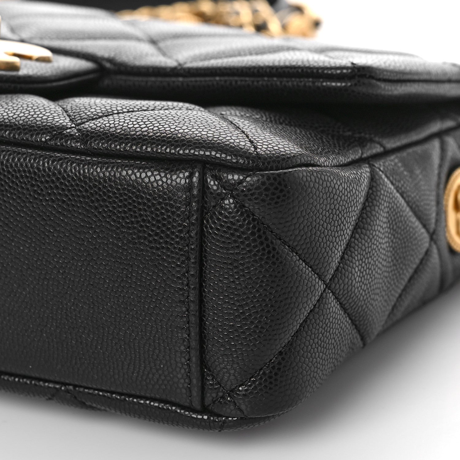 Chanel Caviar Quilted Small Twist Your Buttons Flap Black 9 of 10