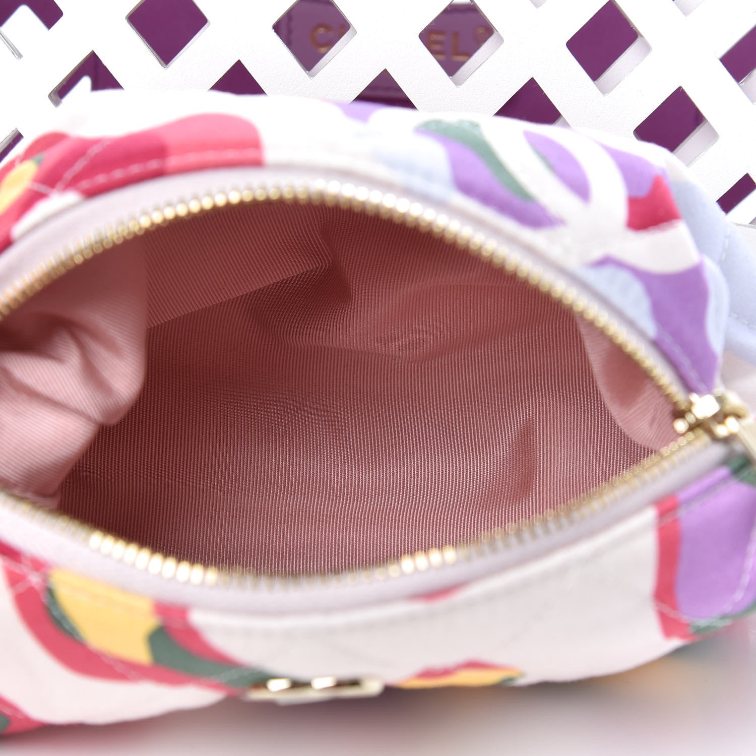 Chanel Lambskin Small Sea Through Flap White Multicolor 7 of 12