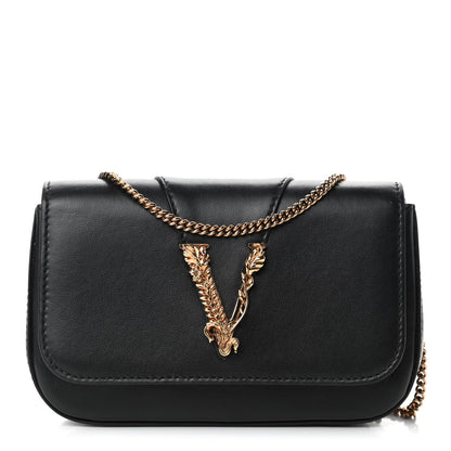 Versace Vitello Virtus Mini Chain Bag Black 1 of 4