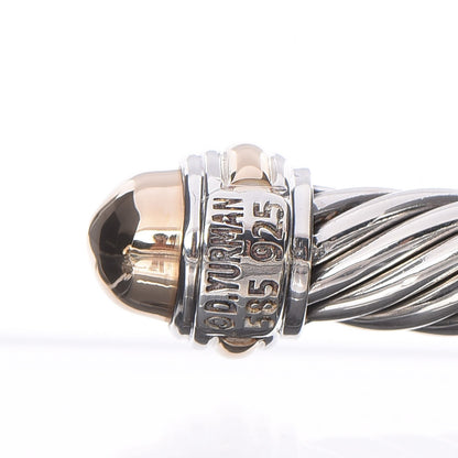 David Yurman Sterling Silver 14K Yellow Gold 7mm Cable Classics Bracelet 4 of 5
