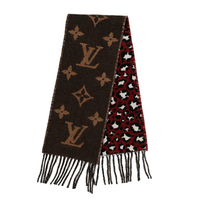 Louis Vuitton Cashmere Monogram Mini Reykjavik Scarf Brown 1 of 4
